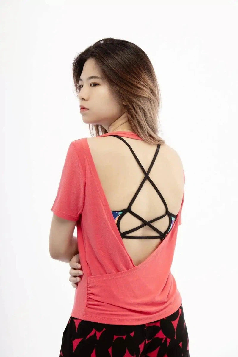 Ladies knitted open back top . Brand HYDRA-S-4