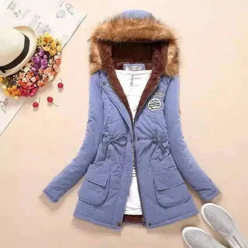 Stylish Hooded Jackets for Women-Light blue-10