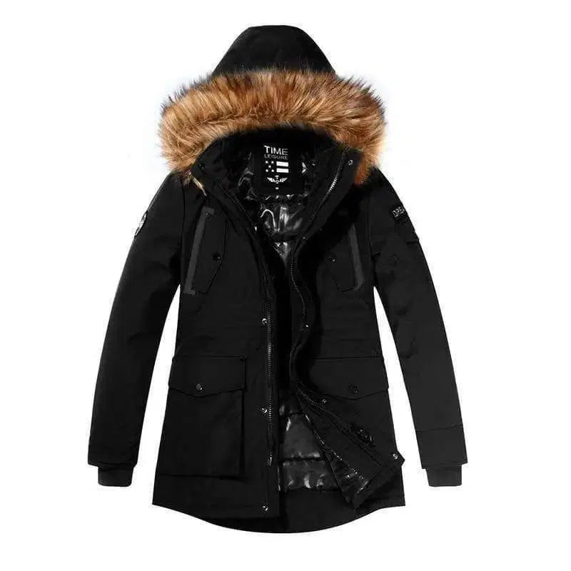 LOVEMI - Lovemi - Men's large fur collar cotton jacket