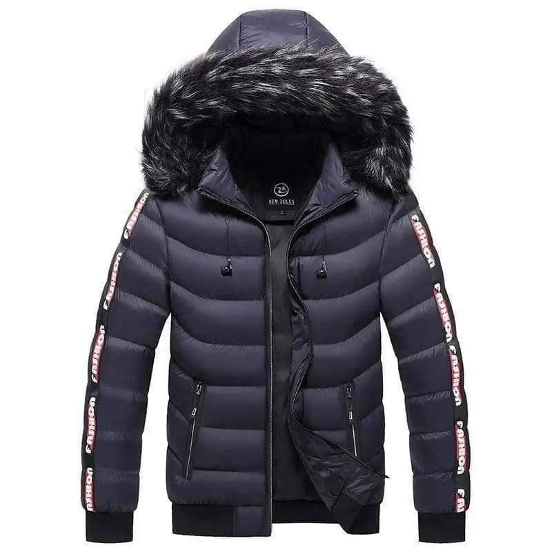 LOVEMI - Lovemi - Men's Winter Fur Collar Cotton Padded Jacket