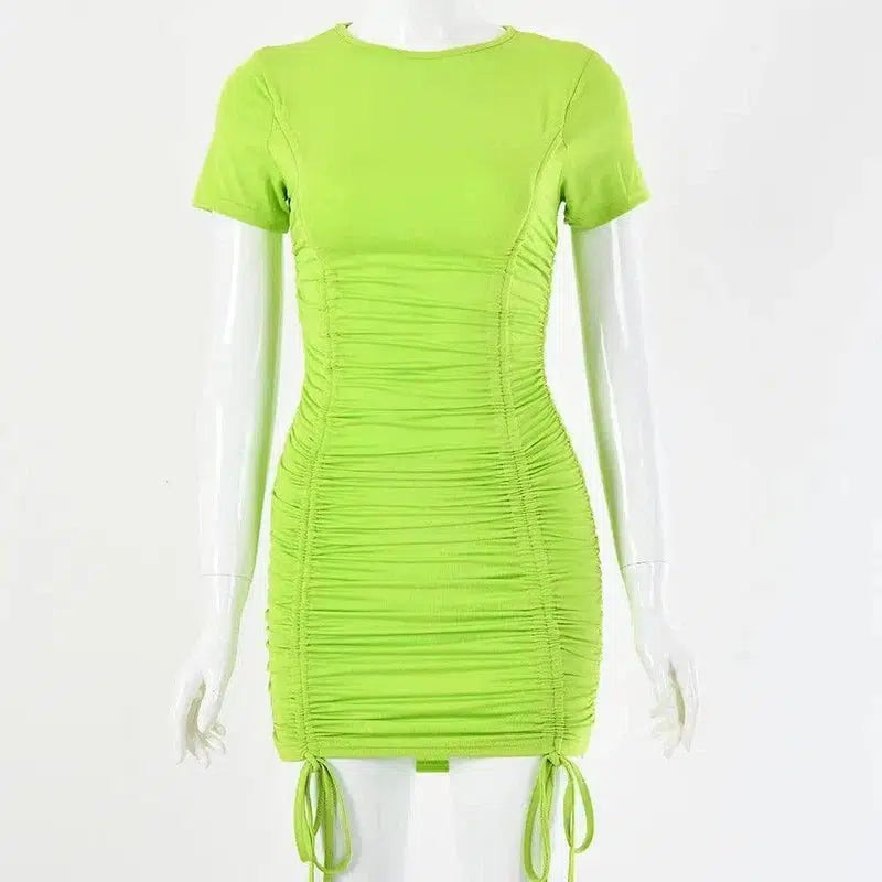 Mini Party Dress-Green-21