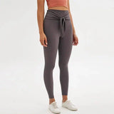 LOVEMI - Lovemi - Nine-point legging yoga pants with straps