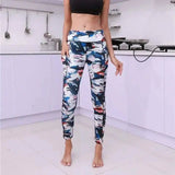 Printed Pocket Slim Leggings Women's Sports Buttocks Yoga-Style2-3