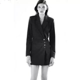 Woman's Double-Breasted Blazer Dress-1