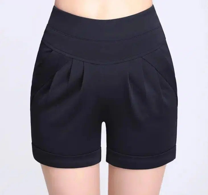 Shorts Chiffon Women Cotton Casual-Royalblue-12