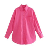 LOVEMI - Lovemi - Solid Color Casual Shirt Girls Top