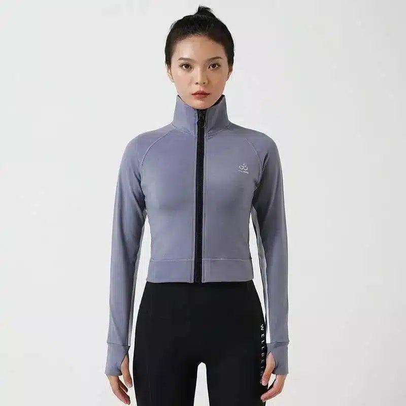 LOVEMI - Lovemi - Stand-up Collar Workout Clothes Jacket