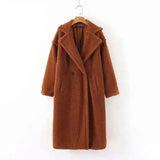 Winter Women's Fashion Coats-Brown-6