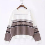 LOVEMI - Lovemi - Striped Sweater Retro Chic Top