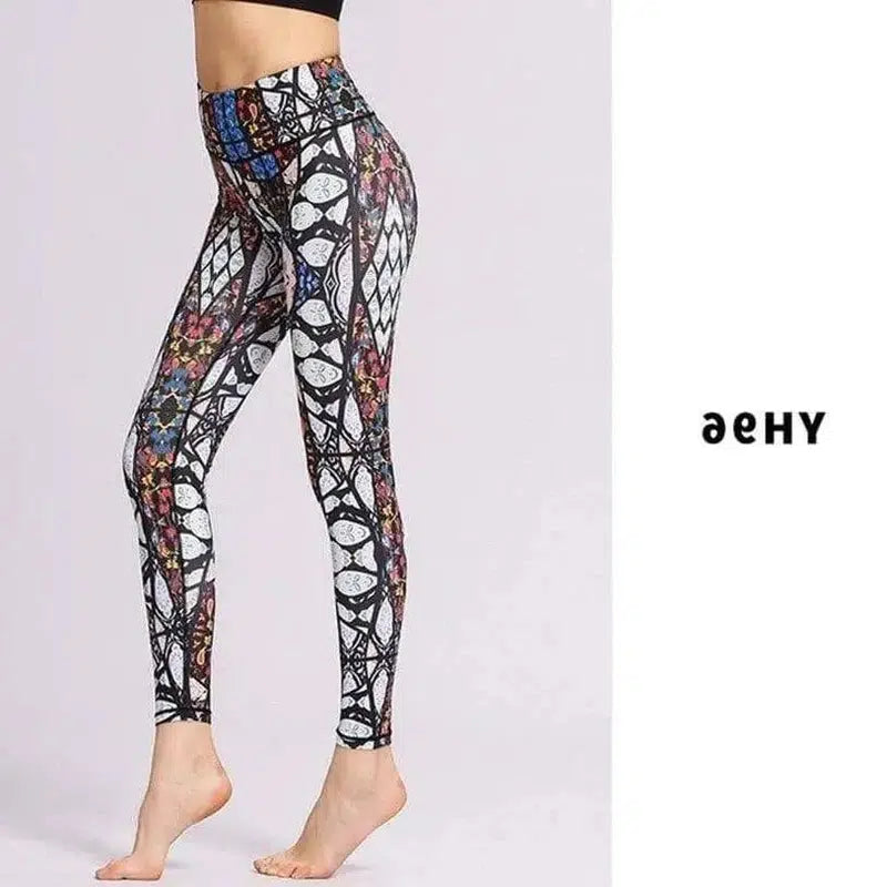 Tie-dye printed yoga pants-6 Style-2