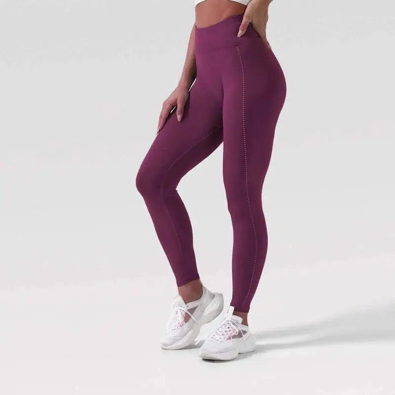 Tight seamless yoga pants-Purple-6