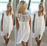 Upgrade Your Look with Our Chiffon Sleeve Dress -White-16