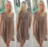 Upgrade Your Look with Our Chiffon Sleeve Dress -Brown-27