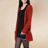 LOVEMI - Lovemi - V-neck Loose Women's Wool Cardigan