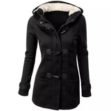 LOVEMI - Lovemi - warm winter fur collar jackets women new horn