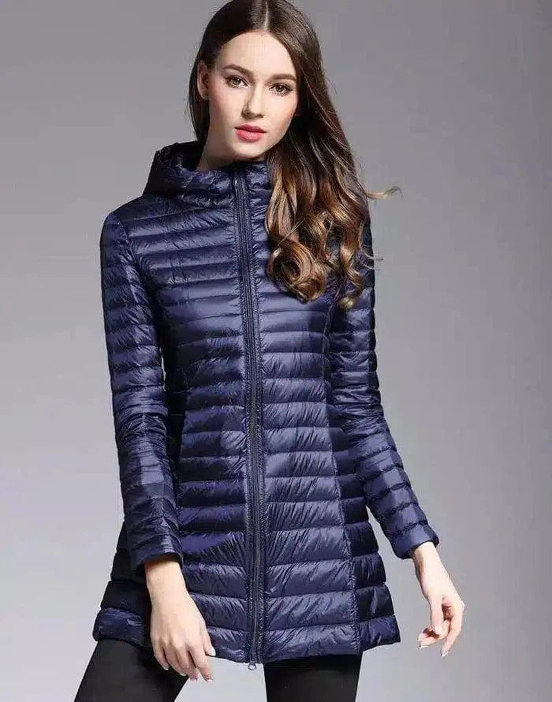 LOVEMI - Lovemi - Women's mid-length lightweight down jacket