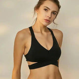 Women's Comfort Fit Sports Bra-black-5