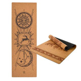 Natural Rubber Yoga Mat Cork Yoga Mat-A-1