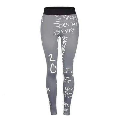 No Days Off! High waisted leggings-Gray-4