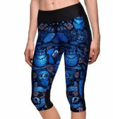 LOVEMI - Lovemi - point pants women's leggings Blue Owl digital