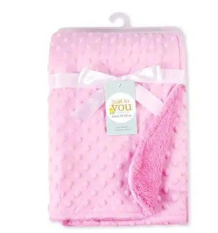 Polar Dot Baby Blanket Blanket born Baby Swaddle Wrap-Pink-5