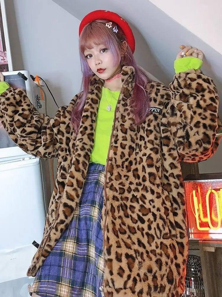 popular Korean version of the street hip hop retro leopard-1