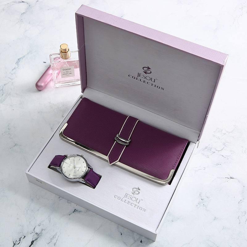 Product Trendy Fashion Wallet Watch Set Box With Exquisite-3