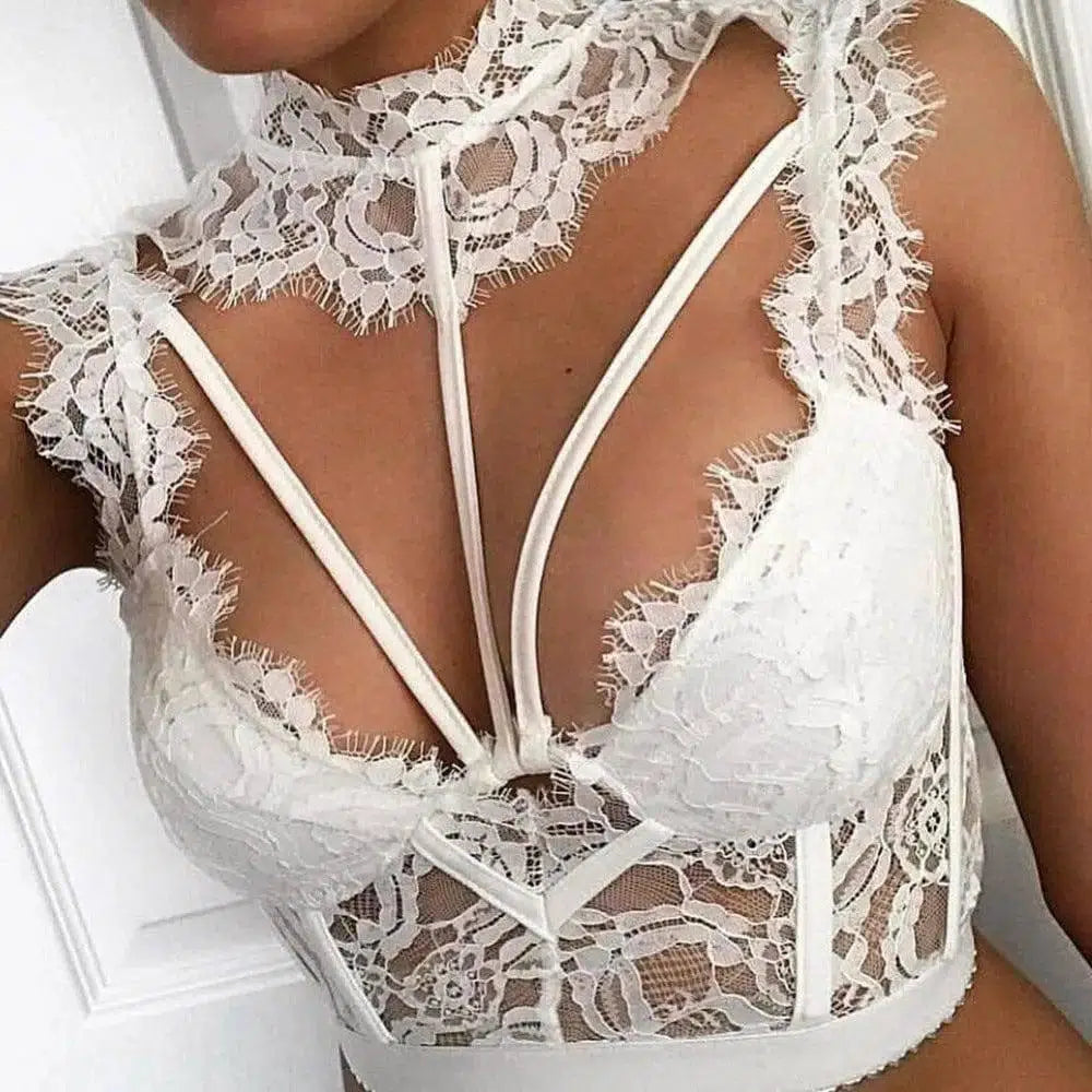 Sexy lace lingerie top-1