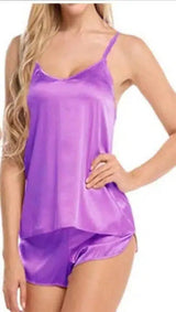 Lingerie V-neck Lingerie-Purple-8