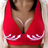 Sexy Push Up Bra Front Closure Solid Color Brassiere-front style1-F-11