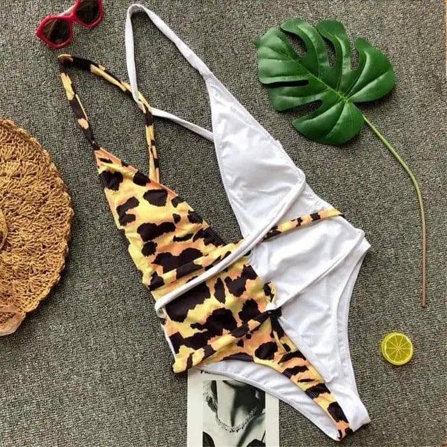 Sexy Women One-Piece Bikini Swimwear Monokini Beach Swimsuit-11style-4