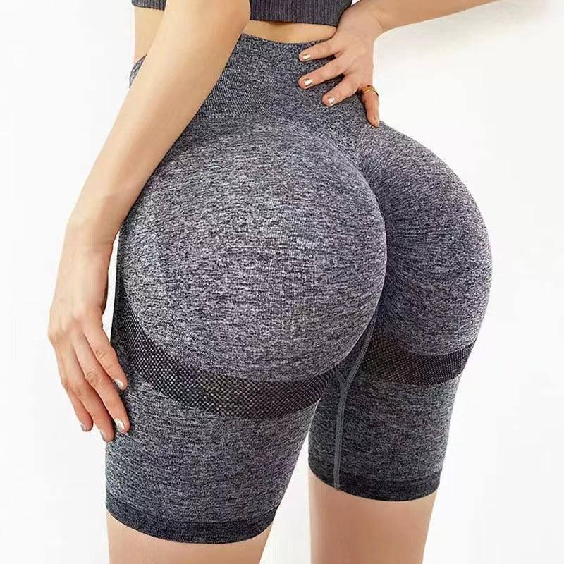 Soft Workout Yoga Athletic Shorts Summer High Waist Fitness-1