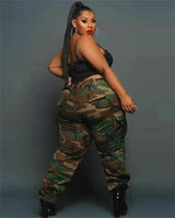 Street Leisure Sports Fans Color Printing Plus Size Pants-4