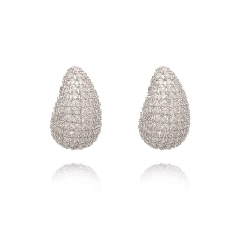 Stunning Earrings Styles for a Sparkling Look-Zircon Water Drop Earrings-8