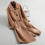 style sheep shearing coat women loose fur coat-Ginger-11