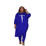 Stylish Plus Size Tunics: XL-5XL Chic Comfort Wear-Blue-8