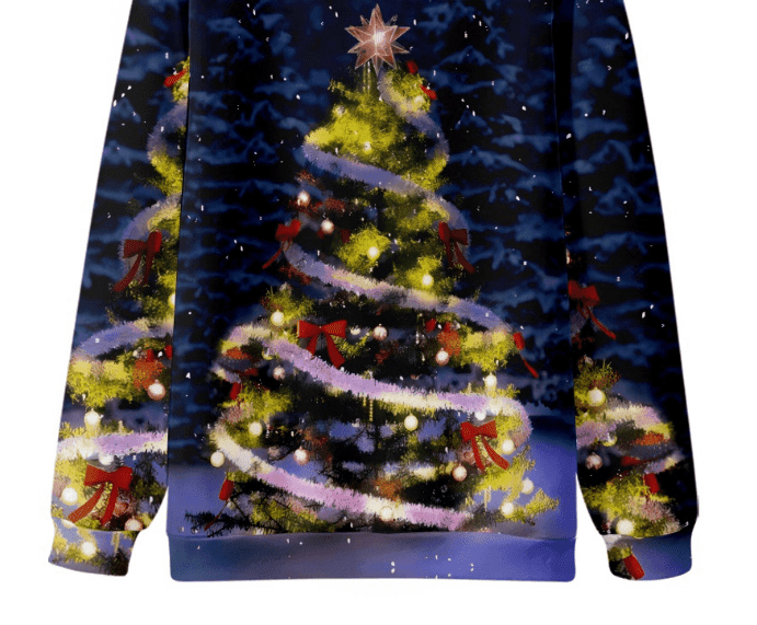 trendy Christmas Creative Printing Round Neck Long Sleeve-6