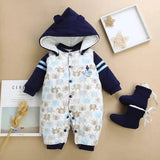 LOVEMI - Warm Thick Baby Jumpsuit born Climb Clothes