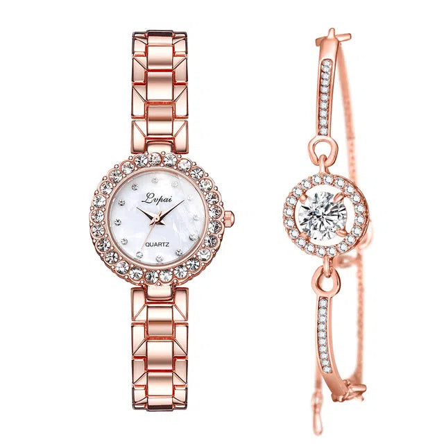 Watches-Set Bangle Clock Bracelet Wrist-Watch Quartz Women Fashion Ladies Brand Luxury-10