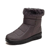 Ladies' Furry-Lined Winter Boots-Grey-8