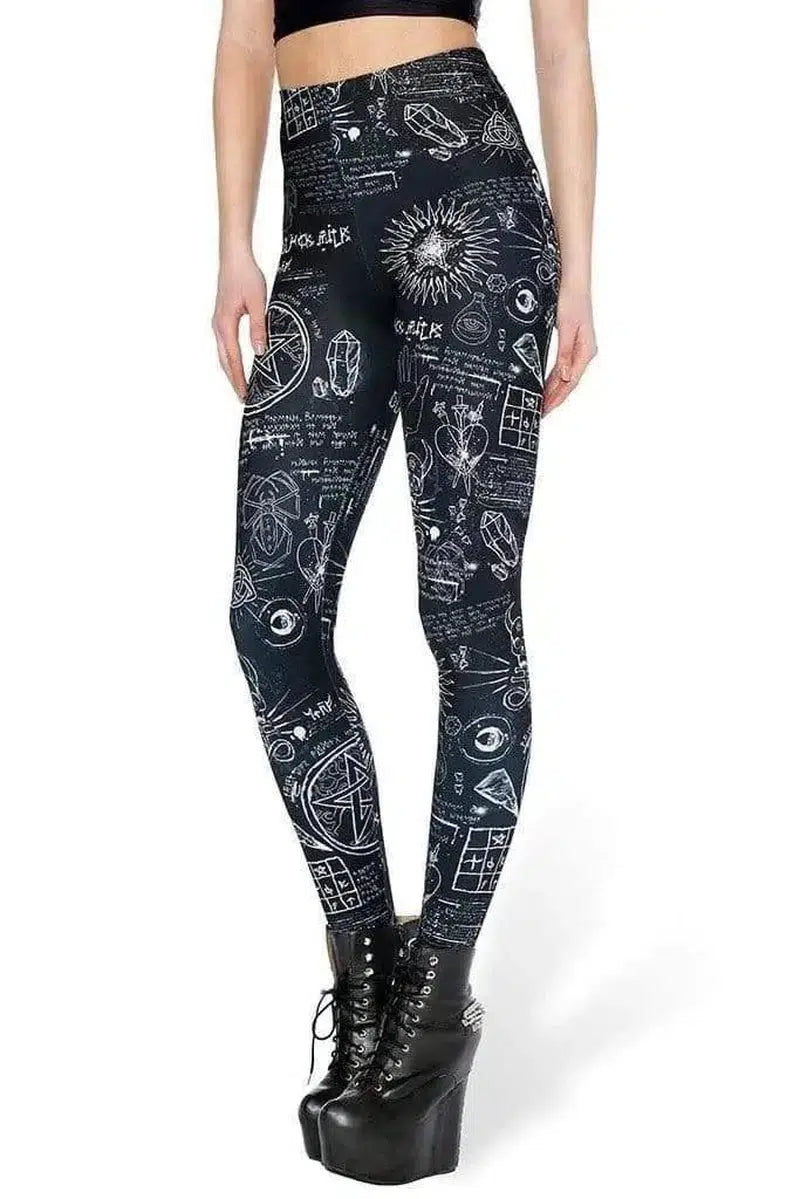 Women Leggings Fitness Black Skeleton Leggings Fashion-1