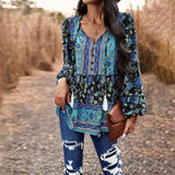 Women's Casual Printed Long-sleeved Top-3