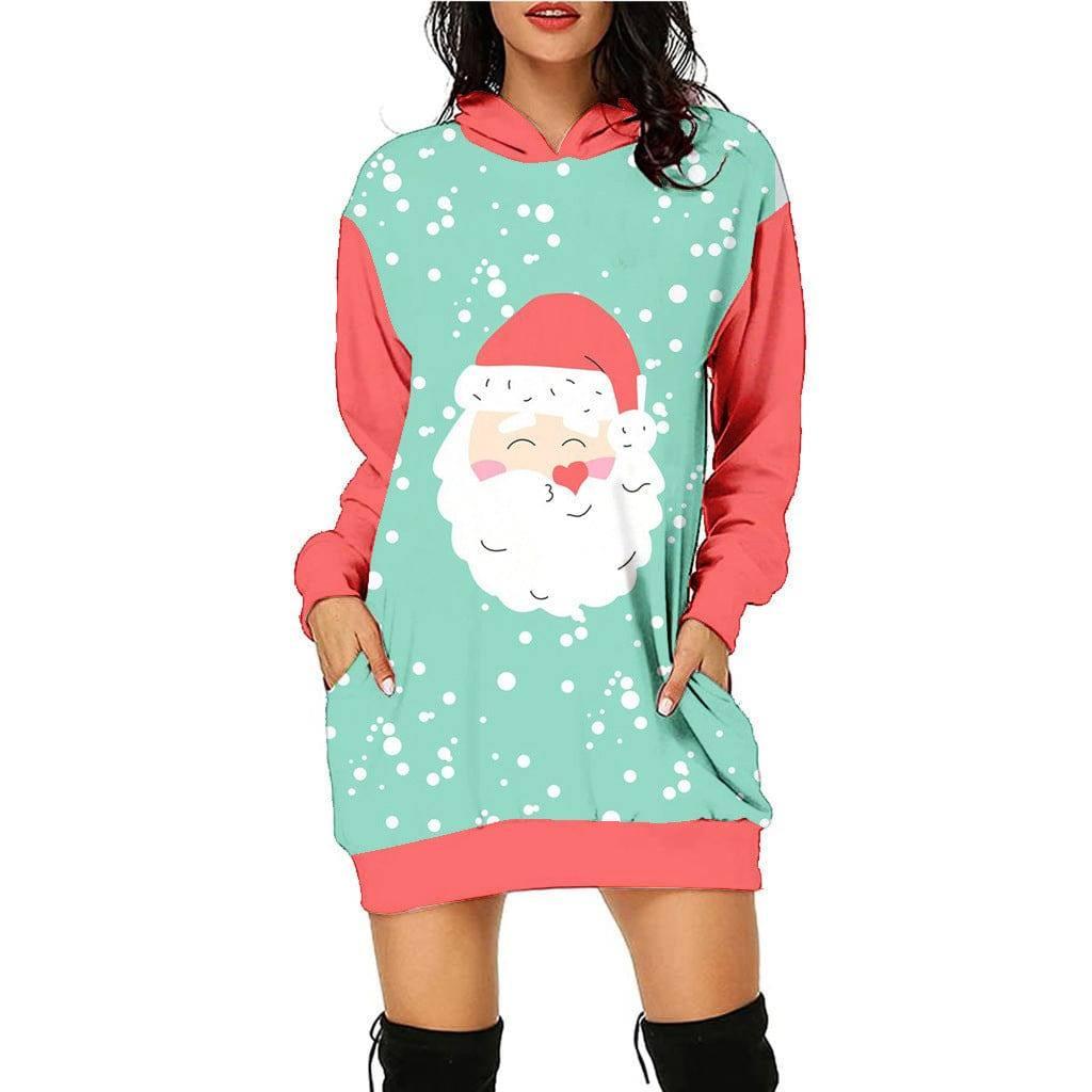 Women's Fashion Casual Printing Christmas Holiday Party-6