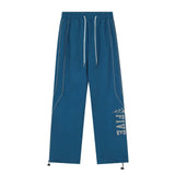 Women's Fashionable And Personalized Versatile Sports Pants-Blue-6