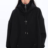 Women's Fashionable Loose All-Match Sports Hoodie-4