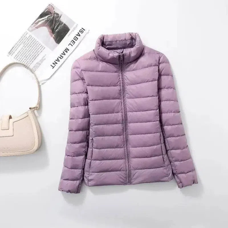 Lightweight Women's Quilted Jacket-Lightpurple-14