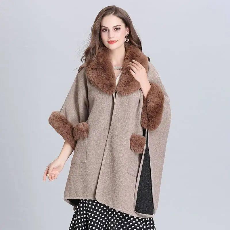 Woolen Cardigan Jacket-Khaki-8