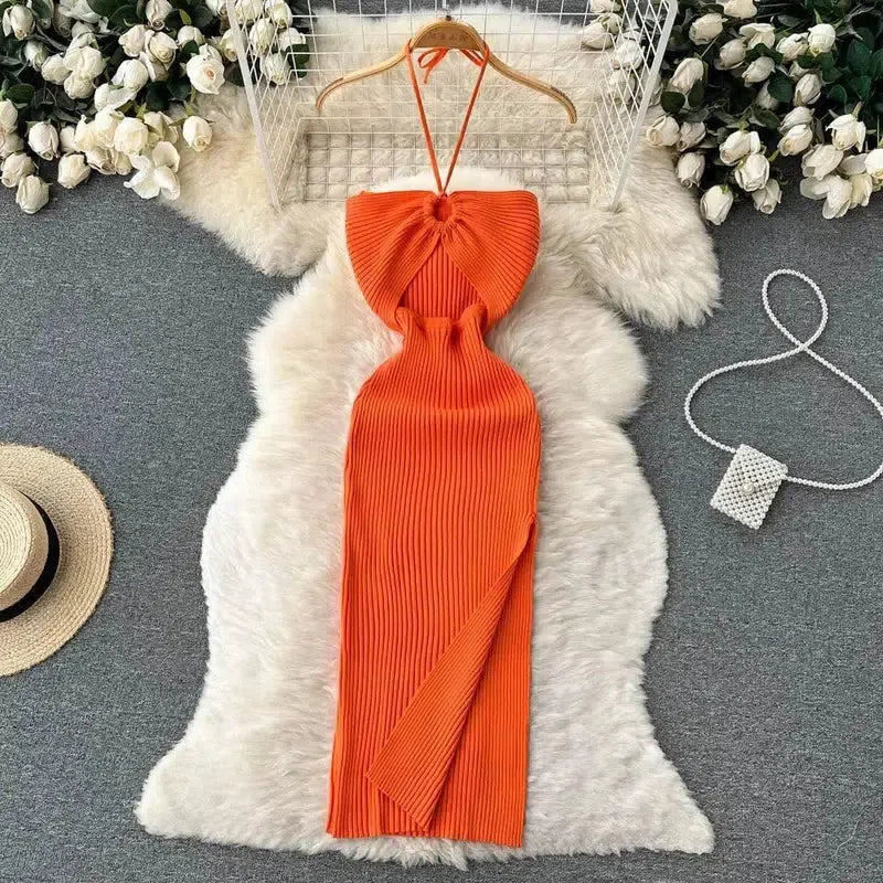 YuooMuoo Chic Fashion Package Hips Split Knitted Summer-1