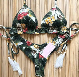 Printed strap bikini-S-6